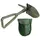 Meister Craft Meister Klappspaten 3 in 1 Spaten Hacke Säge Stahl Mit Tasche Griff Trittkante