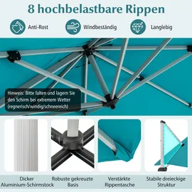 Costway Ø 300 cm Blau