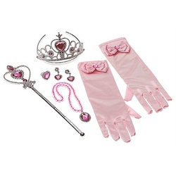 Kinder-Set "Prinzessin", rosa/silber
