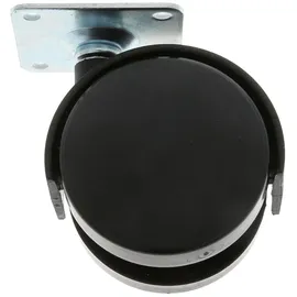 MS Beschläge Möbelrolle Anschraubplatte Möbeltransportrolle Ø40mm 4er Pack
