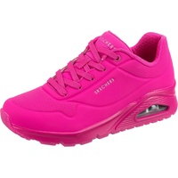 SKECHERS Damen Uno Night Shades Sneaker, Hot Pink Durabuck, 41