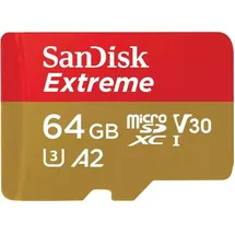 SanDisk Extreme microSDXC UHS-I U3 A2 V30 64 GB
