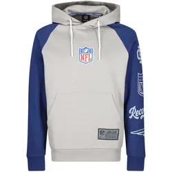 Kapuzensweatshirt RECOVERED "NFL Patriots Football", Herren, Gr. S, grau, 100% Baumwolle, bedruckt, casual, Langarm, Sweatshirts, im lockeren Schnitt