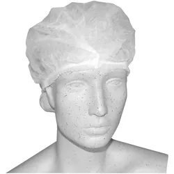 Bouffant-Hauben, OP-Hauben, Flex, weiß