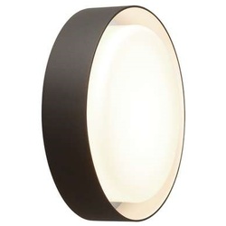 Marset - Plaff-On Wandleuchte/Deckenleuchte Ø33 IP54 Black LED - cm