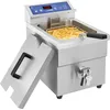 Induktionsfritteuse 10 L Friteuse Fritöse Elektro Induktionsfriteuse, Fritteuse, Silber