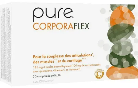 Pure Corporaflex Kurkuma Boswellia Muskeln/Gelenke/Knorpel 30 Tabletten