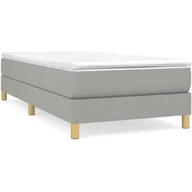 vidaXL Boxspringbett 100 x 200 cm Hellgrau