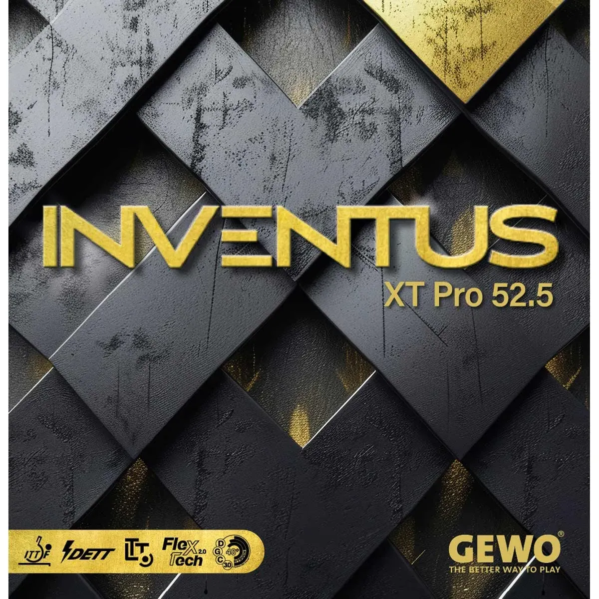 Gewo Belag Inventus XT Pro 52,5 schwarz 2,0 - schwarz 2,0