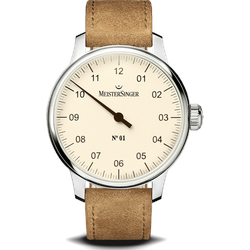 Meistersinger Klassik No.01 AM3303 - elfenbein,cognac - 43mm