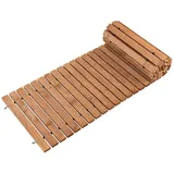 Costway Ausrollbarer Garten-Holzweg 245 x 55 cm