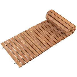 Costway Ausrollbarer Garten-Holzweg 245 x 55 cm