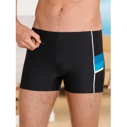 Badehose, Herren, Gr. 8, Normalgrößen, schwarz, Elasthan, Polyamid, Badehosen