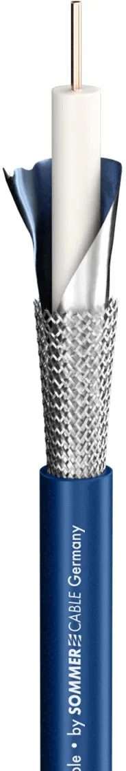 DAMAR & HAGEN BNC Crimp-Kabelstecker, gerade, chromfarben