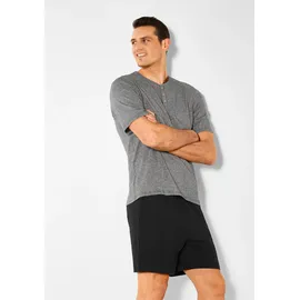 s.Oliver Pyjama grau/schwarz XL