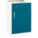 wiho Küchen Spülenschrank Flexi Breite 50 cm blau