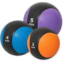 Medizinball aus Gummi 1 - 10 kg bunt|orange|BLAU 12kg