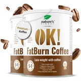 Nature's Finest by Nutrisslim OK! Fatburn Coffee: Instant Kaffee Pulver mit L-Carnitin, Guarana und Holunder - Idealer Abnehmen Kaffee und Natürlicher Energy Drink, Veganer, Glutenfrei