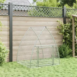 vidaXL Freigehege 100 x 105 x 120 cm silber