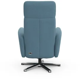 sit&more TV-Sessel Grenoble blau 71 x 110 x 82 cm elektrisch mit Kopfteilverstellung