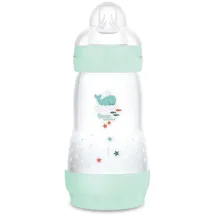MAM Easy Start Anti-Colic (260 ml), besonders gut akzeptierte Milchflasche, Baby Trinkflasche mit Bodenventil gegen Koliken & Sauger Größe 1, 0+ Monate, Wal