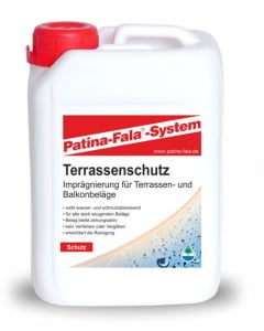 Patina-Fala® Terrassenschutz, Schutzmittel gegen Verwitterung auf Terrassen, 2,5 Liter - Kanister