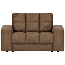 Loveseat Date aus Struktursamt, Brass