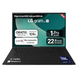 LG Gram 16 16Z90T Intel Core Ultra 7 255H 32 GB RAM 2 TB SSD Win11 Home Obsidian Black