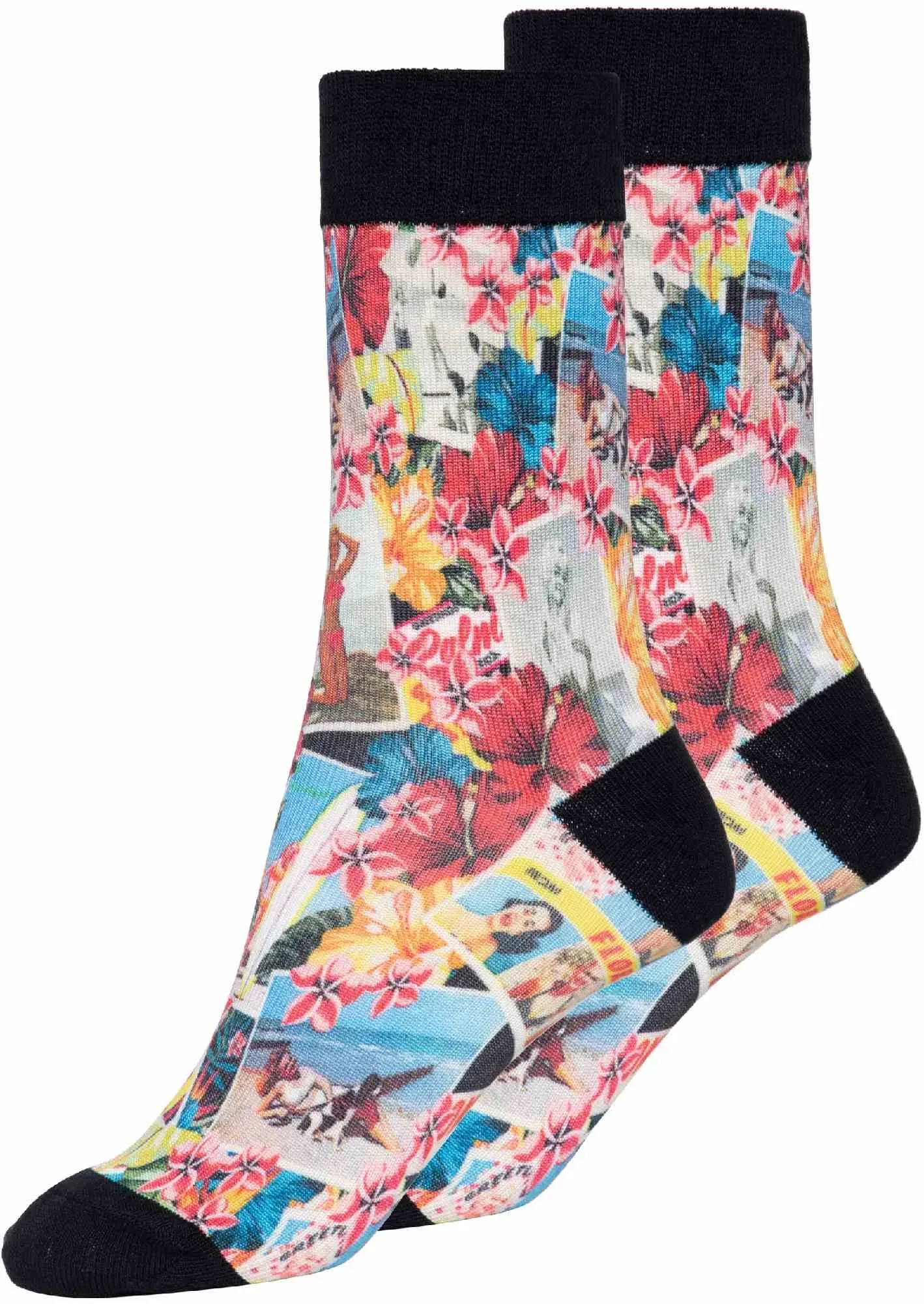 Queen Kerosin Tropical Vibes Damen Socken, Größe 36 38