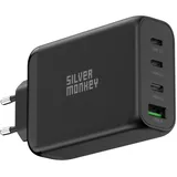 Silver Monkey Ladegerät, GaN 200W USB-C PD – USB 3.0 QC B