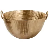 Riess-Ambiente Deko Schale ORIENT 40cm gold Metall Hammerschlag Design