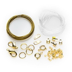 Collier- & Armband-Set, gold