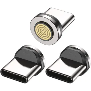 AUFU USB C Magnet Adapter 9PIN - Typ C Magnetkopf Ladekabel für Superschnelles Aufladen - 60W/100W Magnetisches Ladekabel
