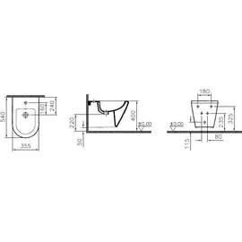 Vitra Integra Bidet, 7042L003-0288,