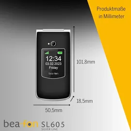 Bea-fon SL605 2G Schwarz/Silber ohne Netzteil