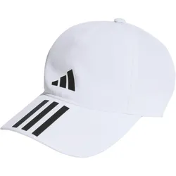 adidas 3-Streifen AEROREADY Running Training Baseball Cap HT2043 - white/black/black 54 - 56 cm