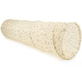 Spieltunnel Ella Pop Up Tunnel Vintage Flowers, Beige, Textil, Blume, 175 cm, faltbar, keine Montage notwendig, Spielzeug, Kinderspielzeug, Sonstiges Spielzeug