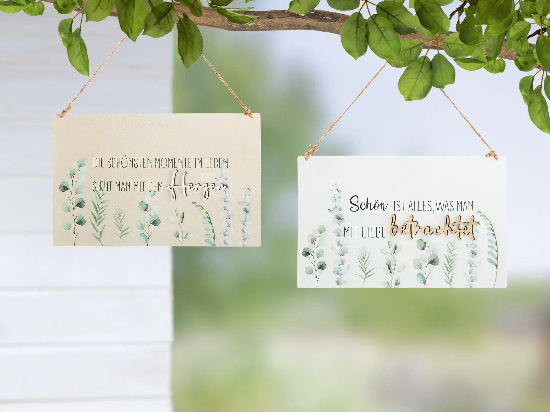 Deko Schild mit Spruch - Liebe