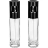 Wenko Nevo Ölspender 2er Set 100 ml Sprüher für Öl und Essig Schwarz