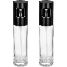 Wenko Nevo Ölspender 2er Set 100 ml Sprüher für Öl und Essig Schwarz
