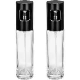 Wenko Nevo Ölspender 2er Set 100 ml Sprüher für Öl und Essig Schwarz