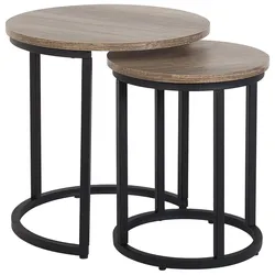 Beistelltisch 2er Set DIXIE Braun