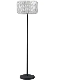 LECO Solar-Stehlampe Aluminium  lichtgrau  IP65  LED-Lampe