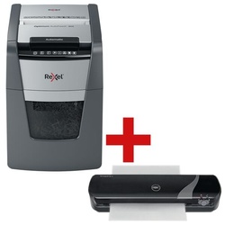 Rexel Aktenvernichter »Optimum AutoFeed+ 90X« inkl. A4 Laminiergerät »Inspire+« grau, 22x60.5x50 cm