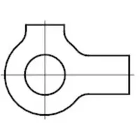 Industrial Quality Supplies DIN 463 Scheibe mit 2 Lappen,