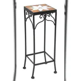DanDiBo Ambiente Blumenhocker Mosaik Eckig 46 x 46 cm Schwarz