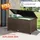 CASARIA Gartenbox Polyrattan Braun 117x53x60cm mit Griffen & Rollen