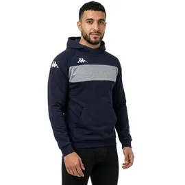 Kappa Daccio Hoodie Blue Marine/Grey Melange 2XL