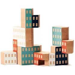 Areaware - Blockitecture, Spielzeug Holz-Architektur, Habitat