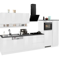 Kochstation Küche »KS-Virginia«, Breite 350 cm, ohne E-Geräte, weiß